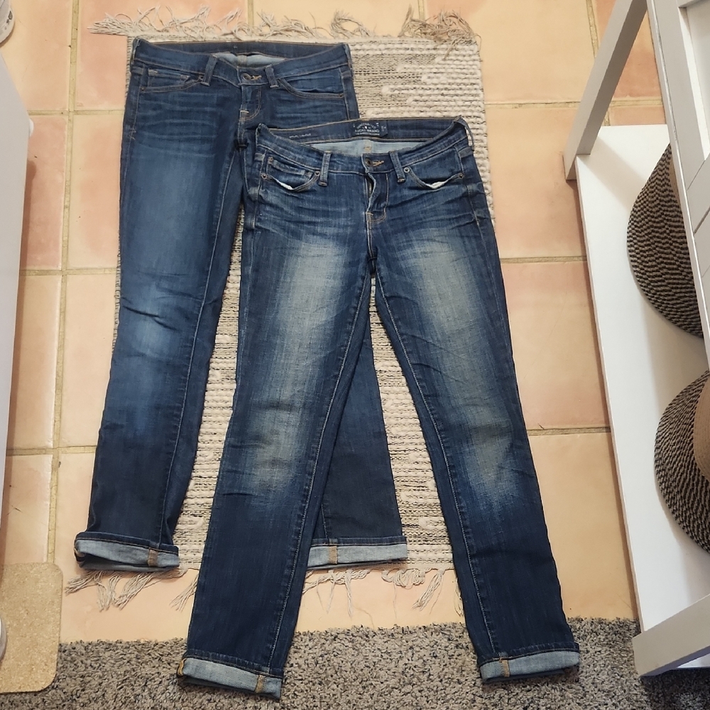 Lucky Brand Ankle Jeans X2 Size 25